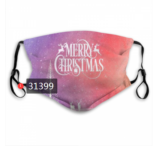 2020 Merry Christmas Dust mask with filter 24->mlb dust mask->Sports Accessory